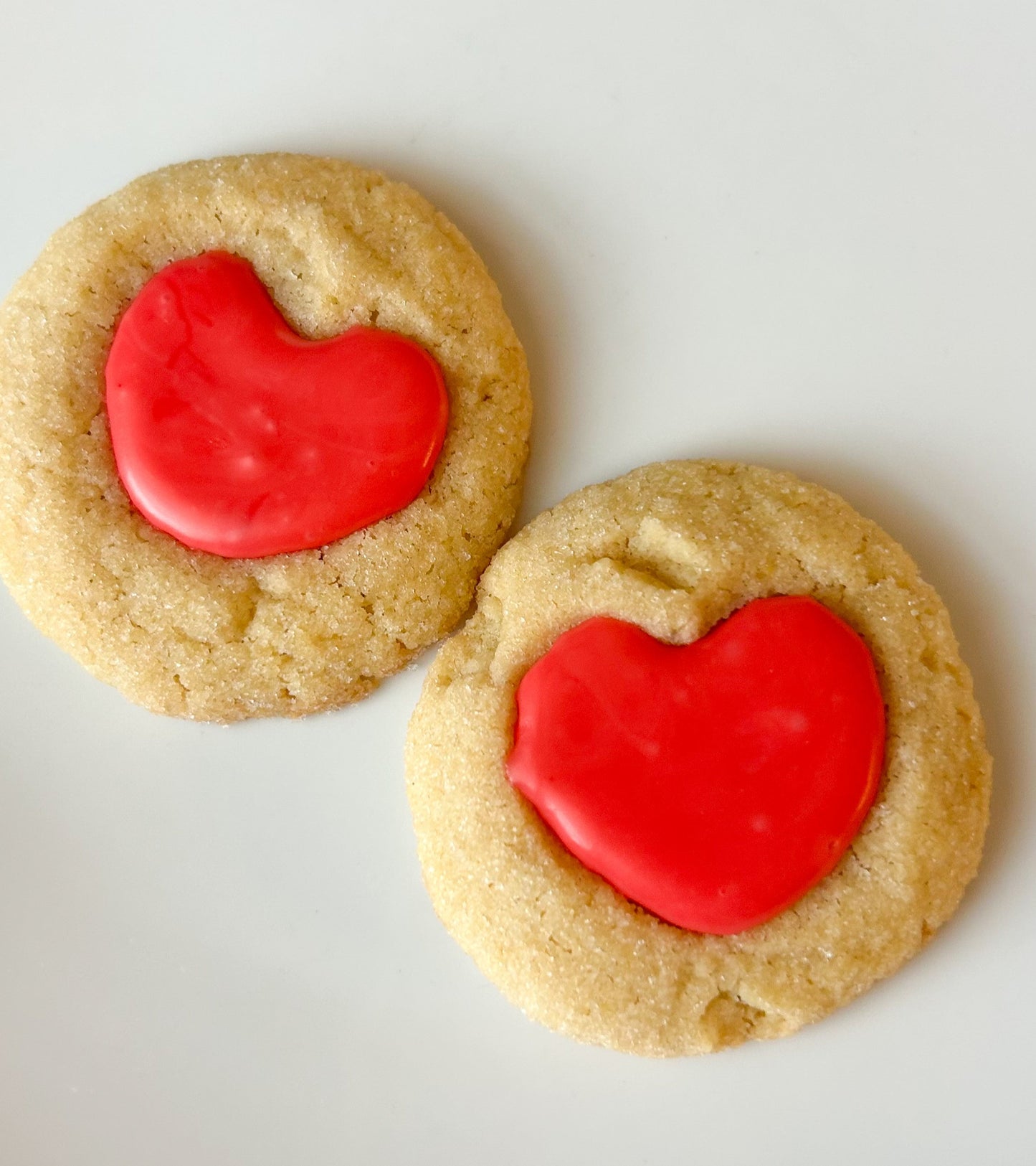 Heart Thumbprint Cookies