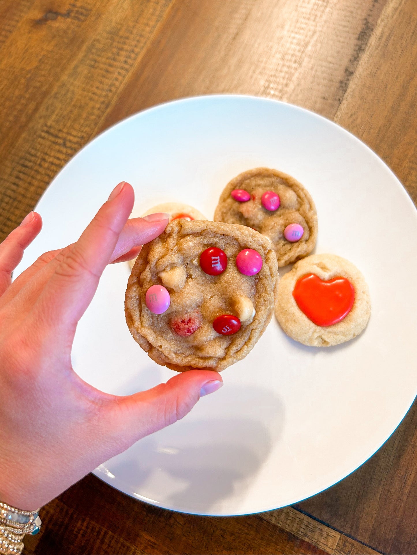 Valentines MnM Cookies