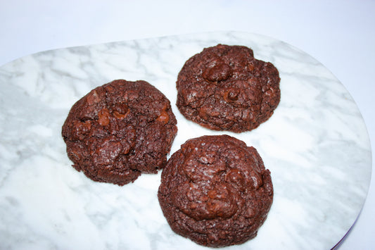 Triple Chocolate Fudge Cookies