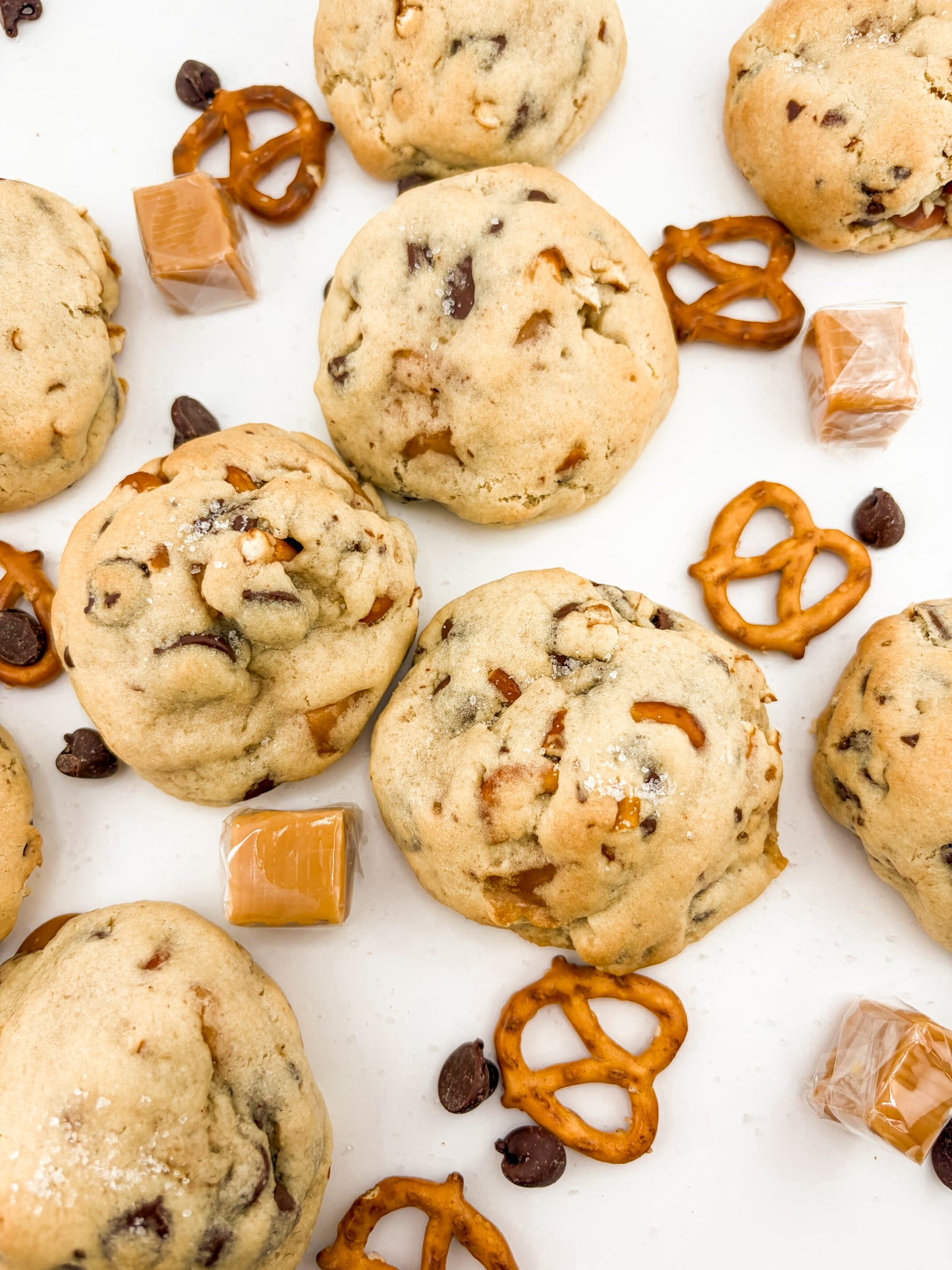 Salted Carmel Pretzel Cookie
