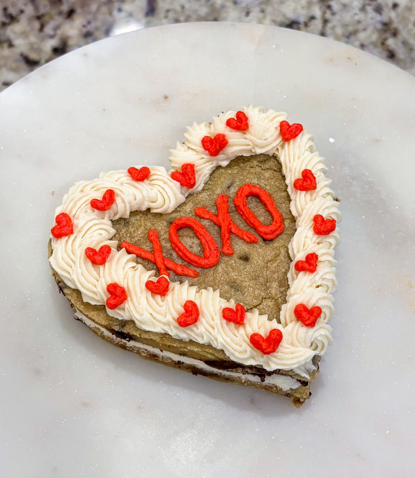Valentines Cookie Cake