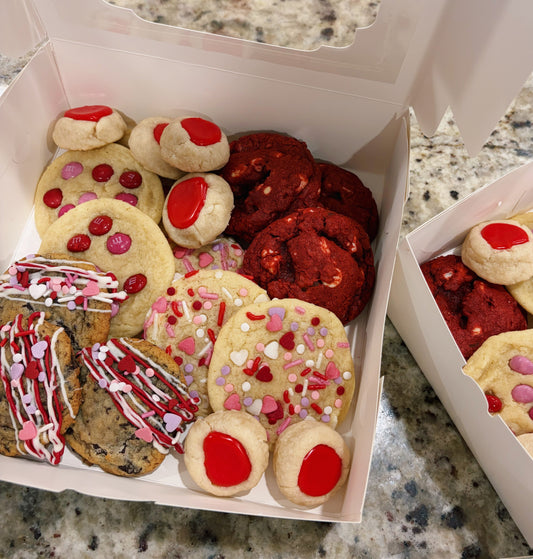 Large Box of Valentines Cookies